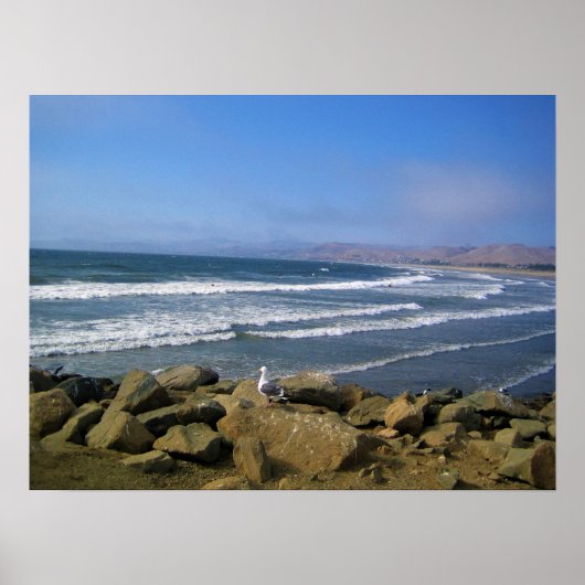 カリフォルニア州モーロ湾 ポスター (正面)