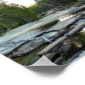 カリフォルニア州ヨセミテのキャンプ場でツオルムネ川を渡る ポスター (角)