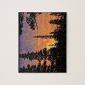 カリフォルニア州ヨセミテのトゥールムネメドウズに沈む夕日 ジグソーパズル (縦)