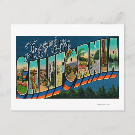 カリフォルニア州ヨセミテナットパーク ポストカード (正面)