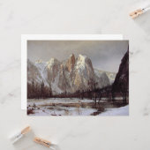 カリフォルニア州ヨセミテバレー(カテドラルロック) カード (正面/裏面インサイチュ)