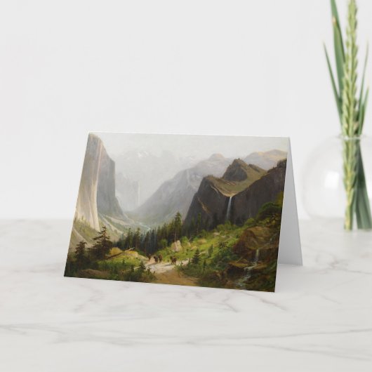 カリフォルニア州ヨセミテバレー | フレデリック・フェルディナンド・シェーファー カード (正面)