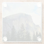 カリフォルニア州ヨセミテ国立公園ハーフドーム ガラスコースター (裏面)