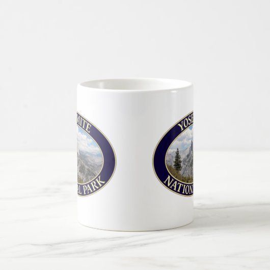 カリフォルニア州ヨセミテ国立公園ハーフドーム コーヒーマグカップ (中央)