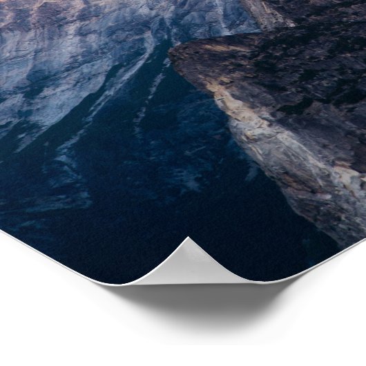 カリフォルニア州ヨセミテ国立公園ハーフドーム ポスター (角)