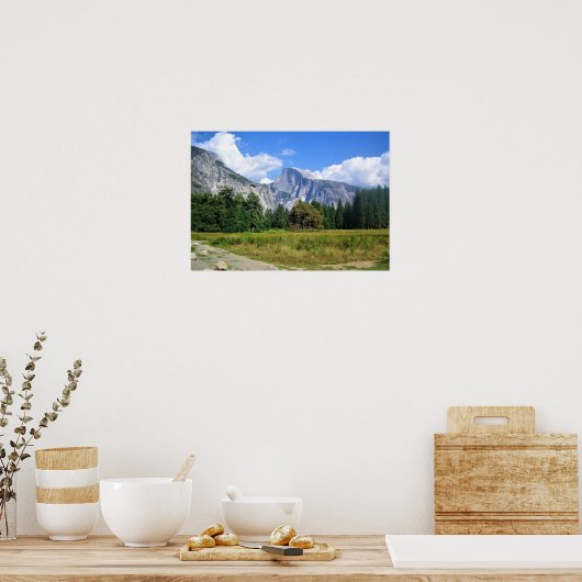 カリフォルニア州ヨセミテ国立公園ハーフドーム ポスター (キッチン)