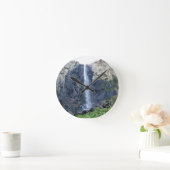 カリフォルニア州ヨセミテ国立公園ブリダルヴェール滝 ラウンド壁時計 (ホーム)