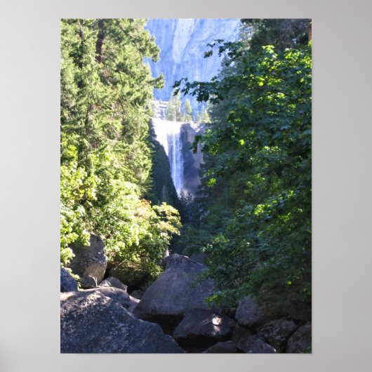 カリフォルニア州ヨセミテ国立公園ヴェルナル秋 ポスター (正面)