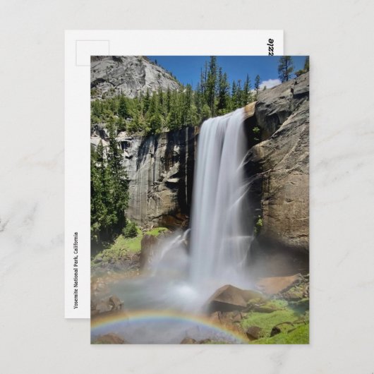 カリフォルニア州ヨセミテ国立公園 ポストカード (正面/裏面)