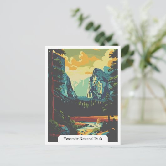 カリフォルニア州ヨセミテ国立公園 ポストカード (スタンド正面)