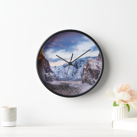 カリフォルニア州ヨセミテ国立公園 壁時計 (ホーム)