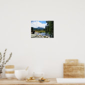 カリフォルニア州ヨセミテ州トゥオルムネメドウズのカテドラルピーク ポスター (キッチン)