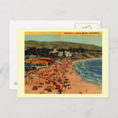 カリフォルニア州ラグナビーチ ヴィンテージ ポストカード (正面/裏面)