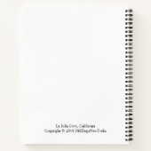 カリフォルニア州ラジョラコーブ ノートブック (裏面)