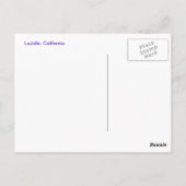 カリフォルニア州ラジョーラ ポストカード (裏面)