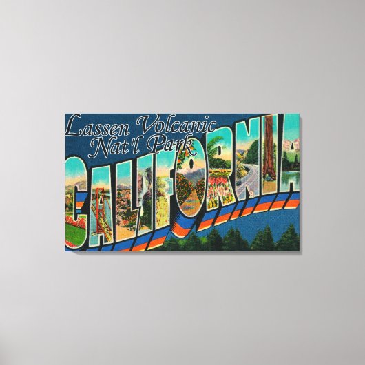 カリフォルニア州ラッセン火山ナットル公園 キャンバスプリント (正面)