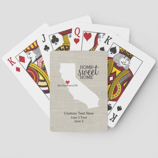 カリフォルニア州ラブホームスウィートホームカスタムマップ トランプ (裏面)