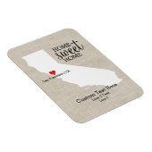 カリフォルニア州ラブホームスウィートホームカスタムマップ マグネット (右側)