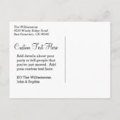 カリフォルニア州ラブマップホームスウィートホームカスタム 案内ポストカード (裏面)