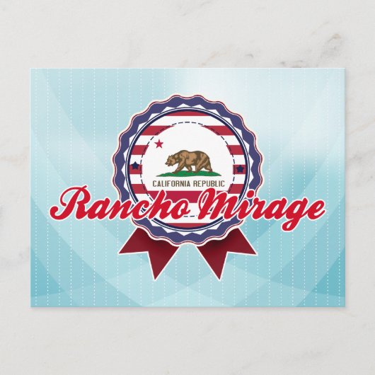 カリフォルニア州ランチョ・ミラージュ ポストカード (正面)