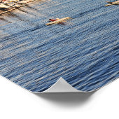 カリフォルニア州リトルレッドボートモントレー ポスター (角)