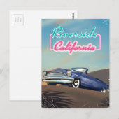 カリフォルニア州リバーサイド旅行ポスター ポストカード (正面/裏面)