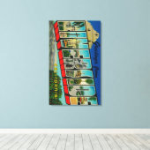 カリフォルニア州リバーサイド – ラージ・レター・シーン キャンバスプリント (インサイチュ (ウッドフロア))