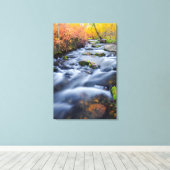 カリフォルニア州ルンディクリークに沿った秋 キャンバスプリント (インサイチュ (ウッドフロア))