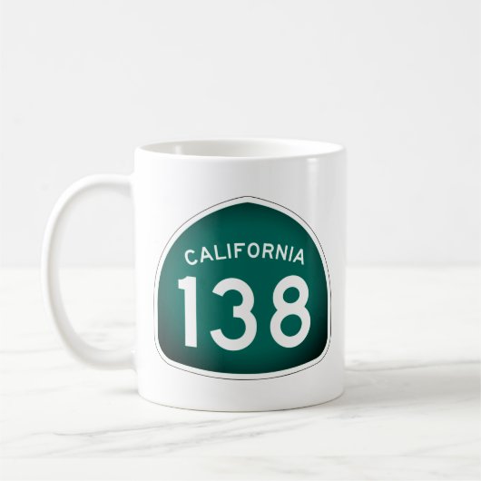 カリフォルニア州ルート138コーヒーマグ コーヒーマグカップ (左)
