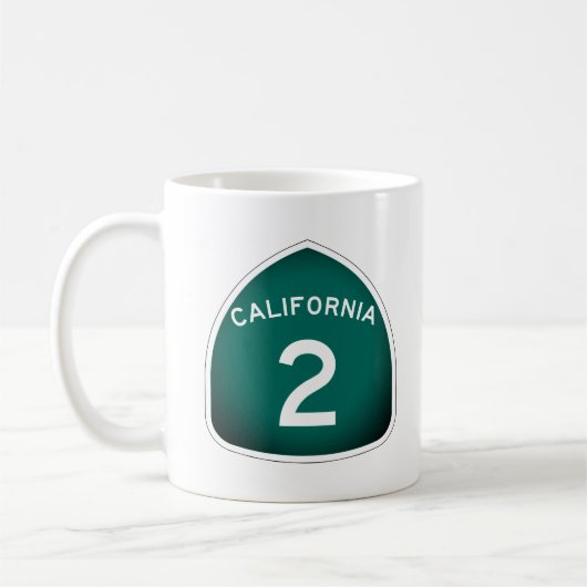カリフォルニア州ルート2コーヒーマグ コーヒーマグカップ (左)