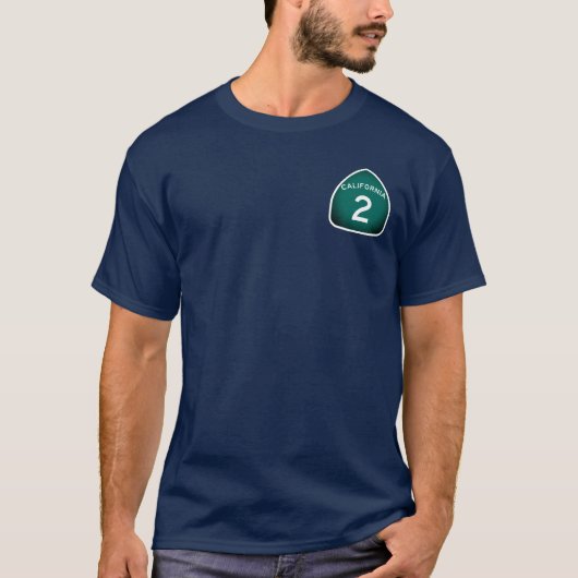 カリフォルニア州ルート2 Tシャツ (正面)