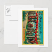 カリフォルニア州レッドウッズ – ラージ・レター・シーン ポストカード (正面/裏面)