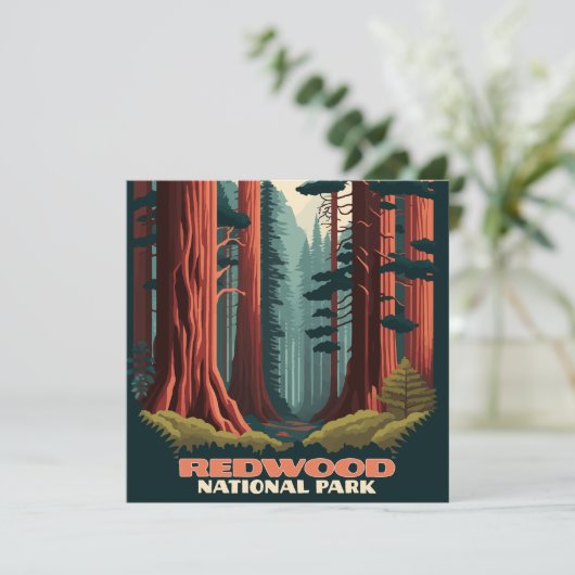 カリフォルニア州レッドウッド国立公園の木々 (スタンド正面)