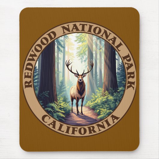 カリフォルニア州レッドウッド国立公園 マウスパッド (正面)