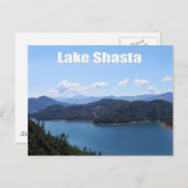カリフォルニア州レディングのシャスタ湖 ポストカード (正面/裏面)