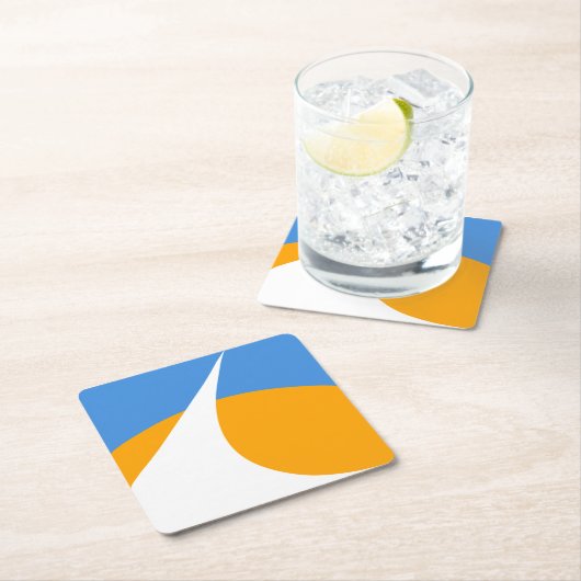 カリフォルニア州レディング州旗 スクエアペーパーコースター (インサイチュ)