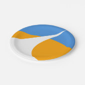 カリフォルニア州レディング州旗 ペーパープレート (アングル)