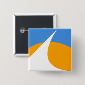 カリフォルニア州レディング州旗 缶バッジ (正面&裏面)