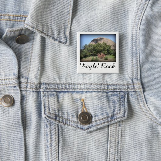 カリフォルニア州ロサンゼルスのイーグルロックモニュメント 缶バッジ (インサイチュ)