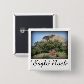 カリフォルニア州ロサンゼルスのイーグルロックモニュメント 缶バッジ (正面&裏面)