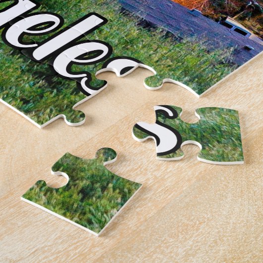 カリフォルニア州ロサンゼルスの美しい晴れの日 ジグソーパズル (側面)