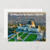 カリフォルニア州ロサンゼルスポストカードからの挨拶 ポストカード (正面/裏面)