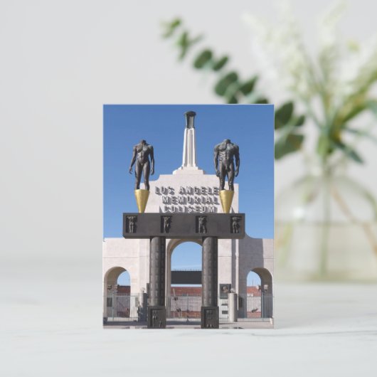 カリフォルニア州ロサンゼルスメモリアル・コリスムへの入口 ポストカード (スタンド正面)