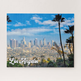 カリフォルニア州ロサンゼルス上空の曇り日 ジグソーパズル