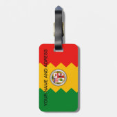 カリフォルニア州ロサンゼルス州旗の荷札 ラゲッジタグ (裏面縦)