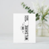 カリフォルニア州ロサンゼルス、ウィルシャーブルバード通りサイン ポストカード (スタンド正面)