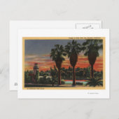 カリフォルニア州ロサンゼルス エコーパークの夕焼け ポストカード (正面/裏面)