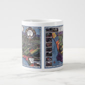 カリフォルニア州ロサンゼルス 古地図 航空図 ジャンボコーヒーマグカップ (正面)