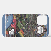 カリフォルニア州ロサンゼルス 古地図 航空図 Case-Mate iPhoneケース (裏面 (横))