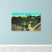 カリフォルニア州ロングビーチの太平洋公園 キャンバスプリント (インサイチュ (ウッドフロア))